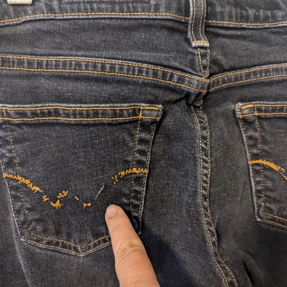 AG Boot Cut Flare Jeans The Angel Black Denim  Adriano Goldschmied Size 27 - Picture 5 of 6